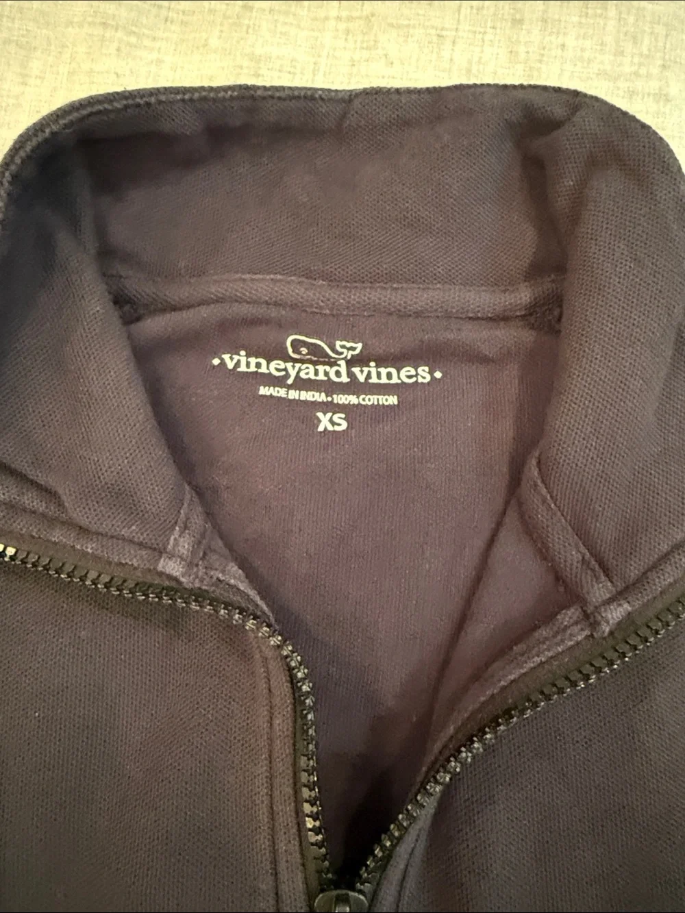 Vineyard Vines Men’s Black Quarter-Zip Sweater